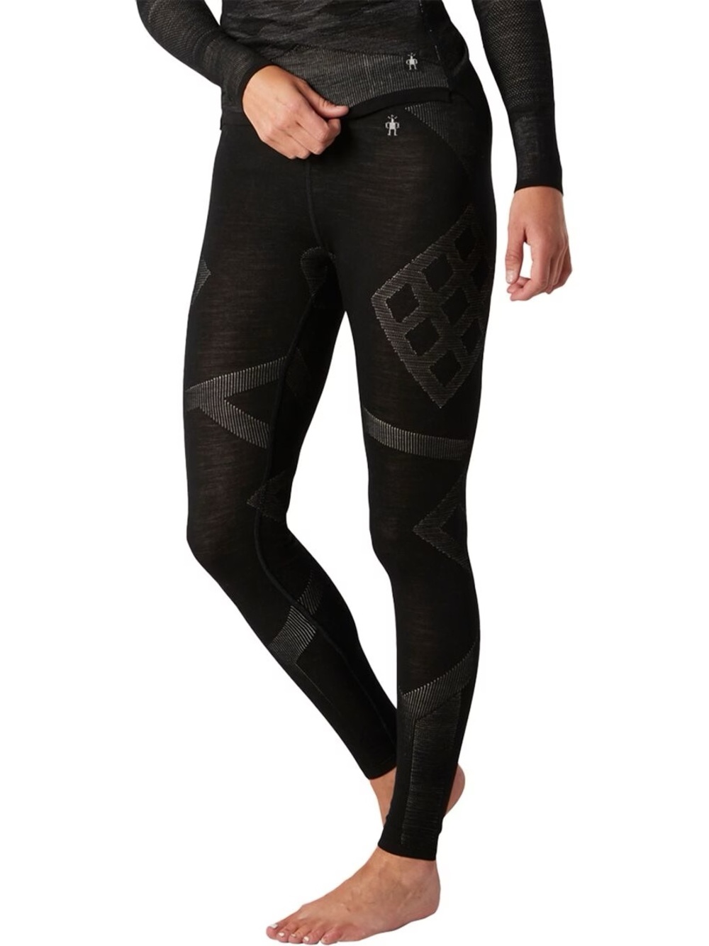 Smart wool Intraknit 200 Thermal Merino Base Layer Bottoms Leggings Black xs